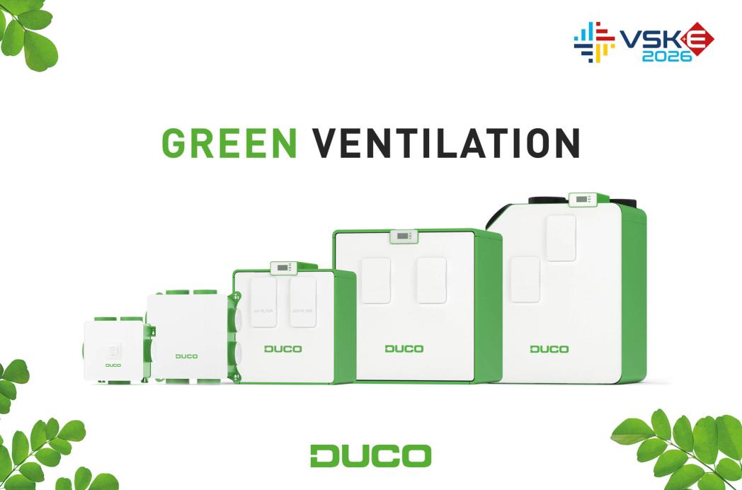 DUCO brengt Green Ventilation naar VSK 2026