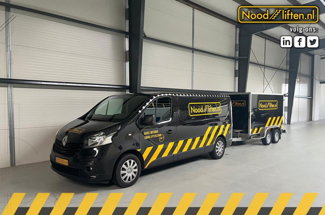 Noodliften verduurzaamt met aanhanger