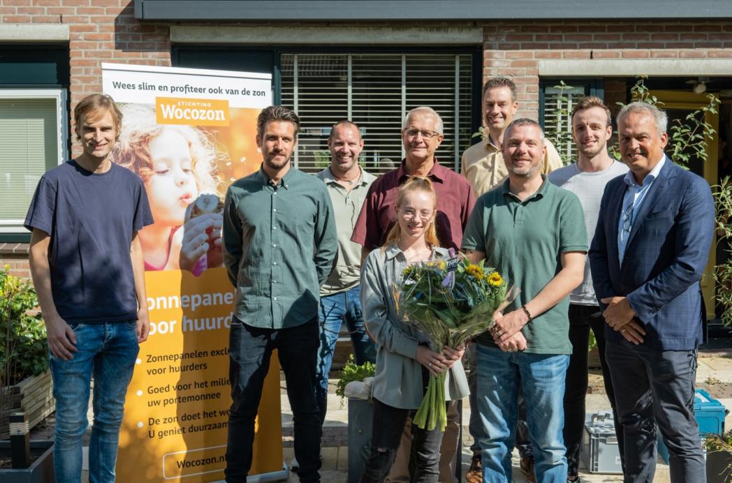 Wocozon voorziet 1.000e huurwoning in Houten van zonnepanelen 