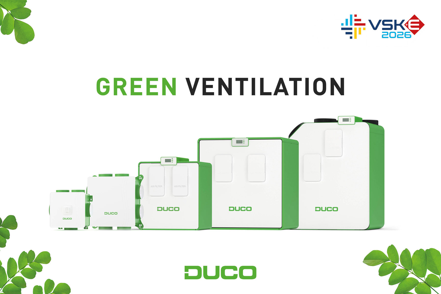 DUCO brengt Green Ventilation naar VSK 2026